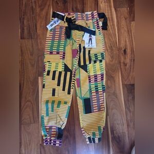 Colorful Geometric Print Joggers VIP NWT